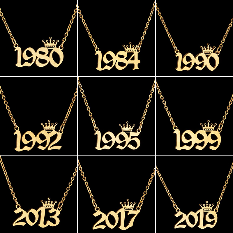 Men'S Fashion Year 2000 - Ожерелья с короной из нержавеющей стали