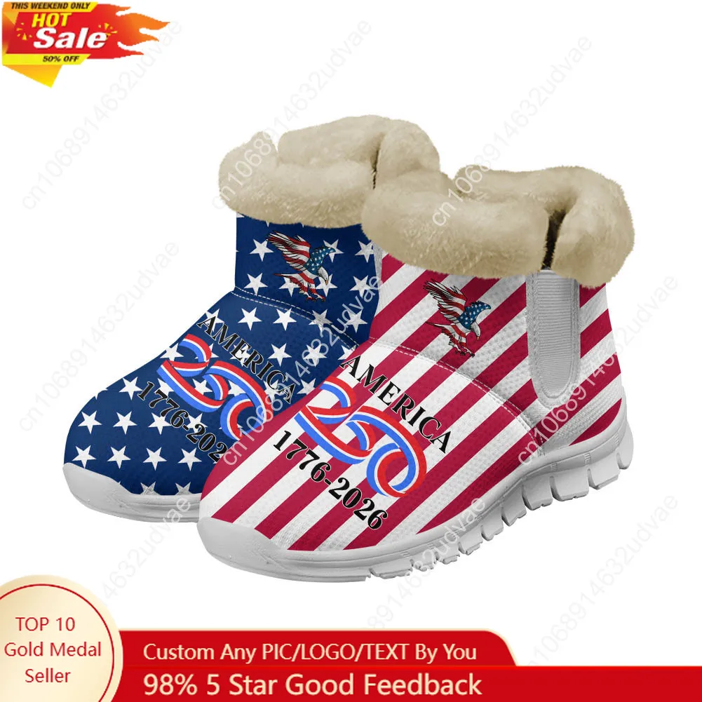 Casual Sneakers Men - Плюшевые кроссовки-ботинки к 250-летию Америки (1776-2026)
