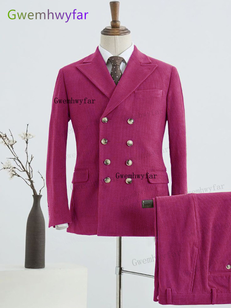 Corduroy Jacket Men - Gwenhwyfar Winter Rosy Corduroy Мужская одежда
