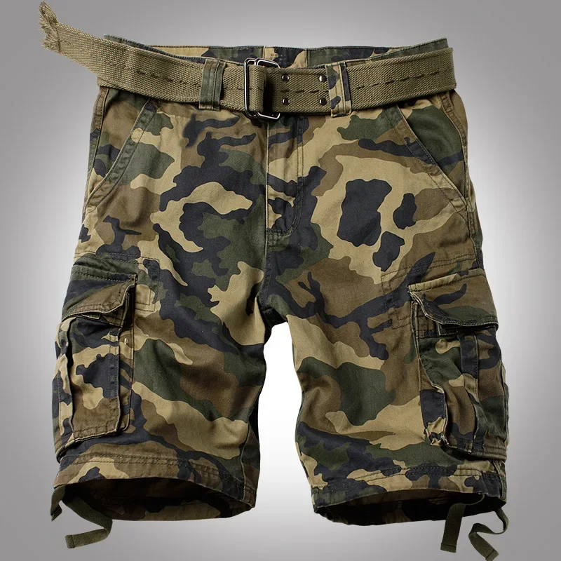 Mens Fashion Young - Модные и универсальные повседневные камуфляжные шорты