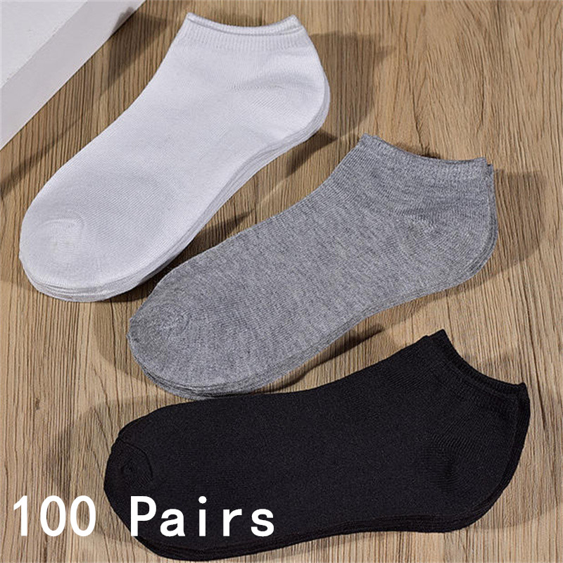 Socks Ankle Men - Оптовая продажа: 50/100 пар невидимых низких