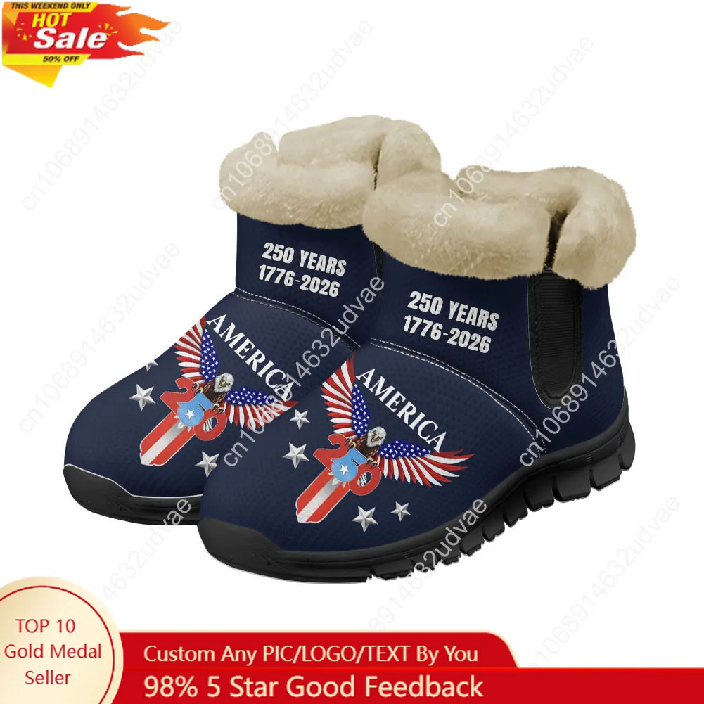 Casual Sneakers Men - Плюшевые кроссовки-ботинки к 250-летию Америки (1776-2026)