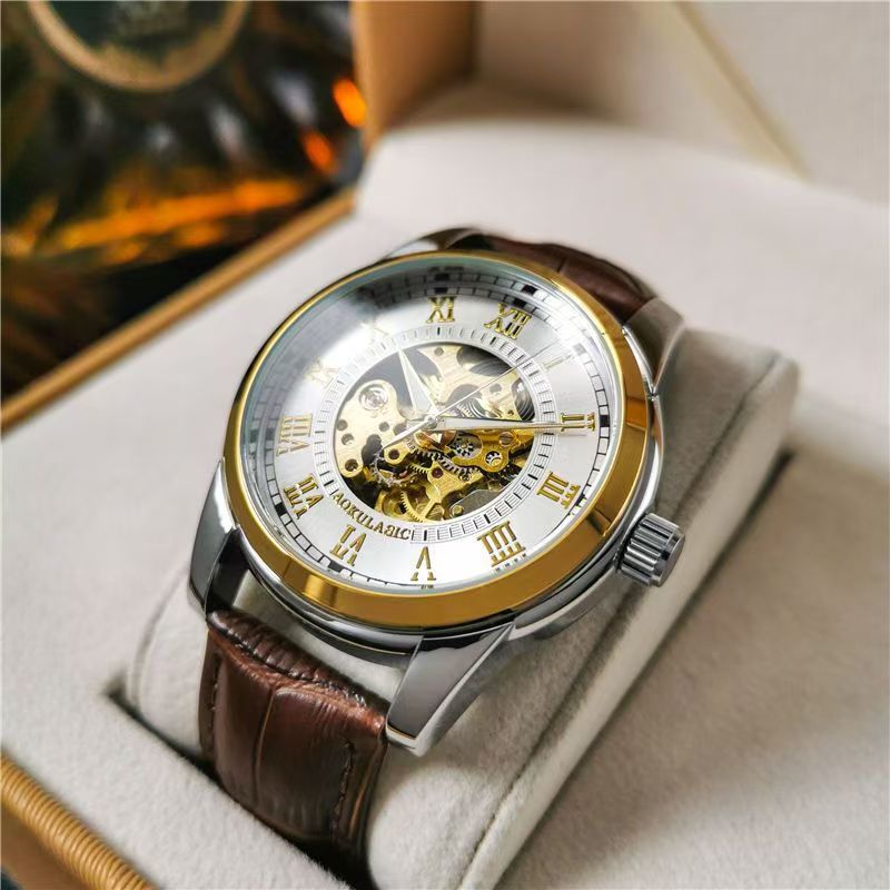 Mens Fashion Young - Элегантные мужские автоматические механические часы с