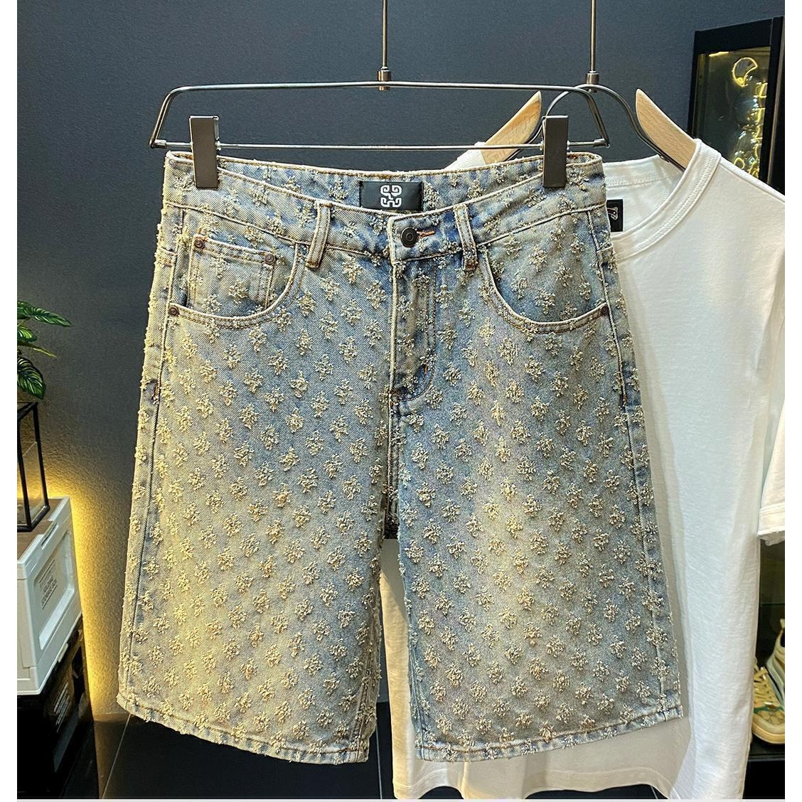 Mens Fashion Denim - Летние джинсовые шорты для мужчин: повседневные,