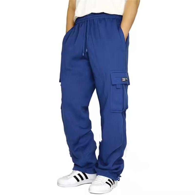 Men'S Fashion Xxl - Мужские спортивные брюки на осень-зиму, однотонные,
