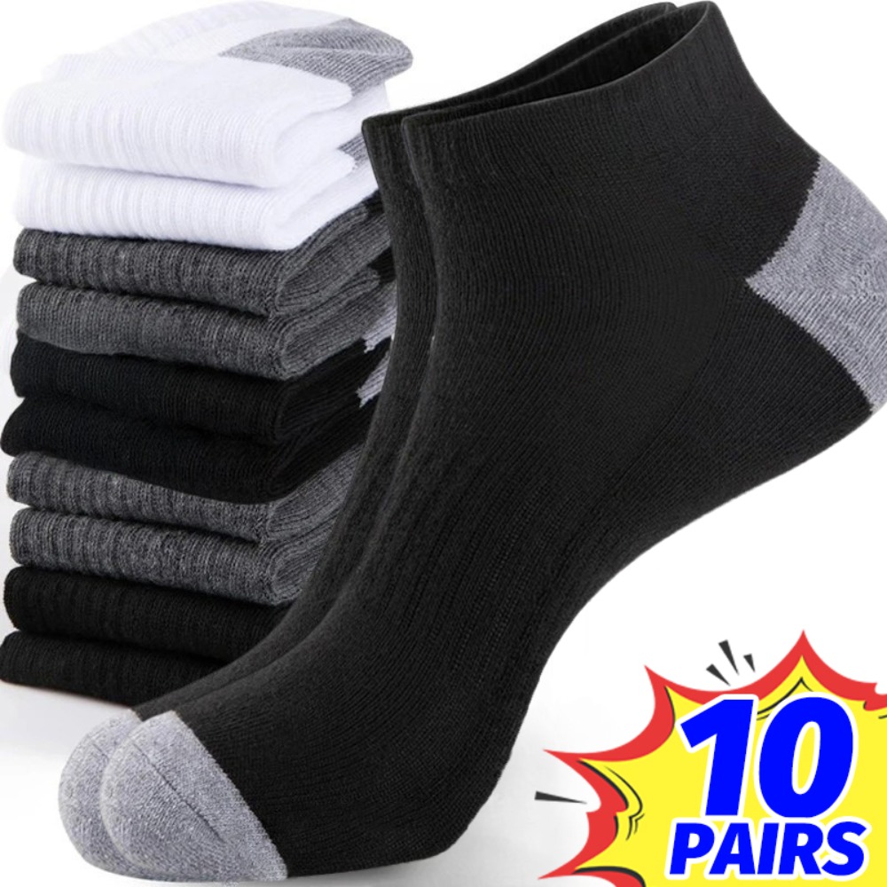 Socks Ankle Men - 1-10 пар дышащих мужских летних носков,