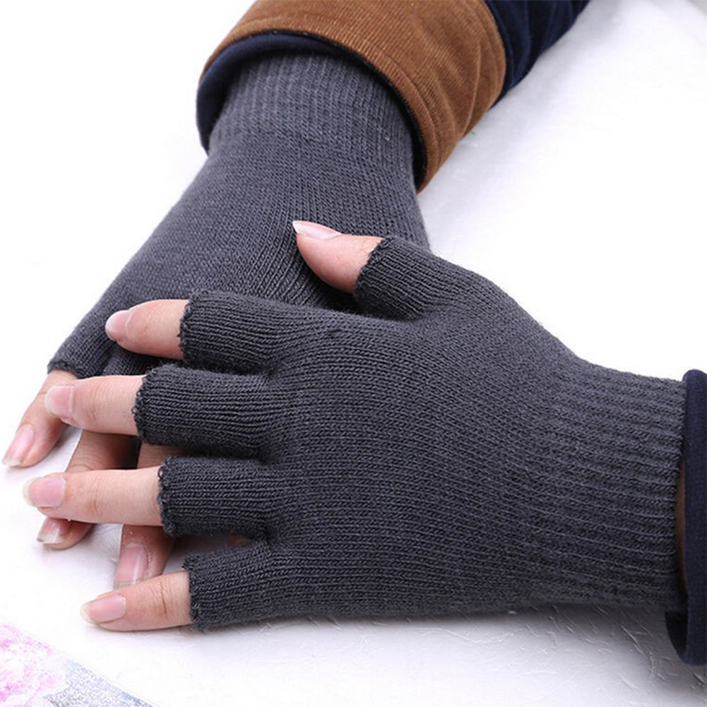 Men'S Fashion Gloves - Зимние теплые эластичные вязаные перчатки без