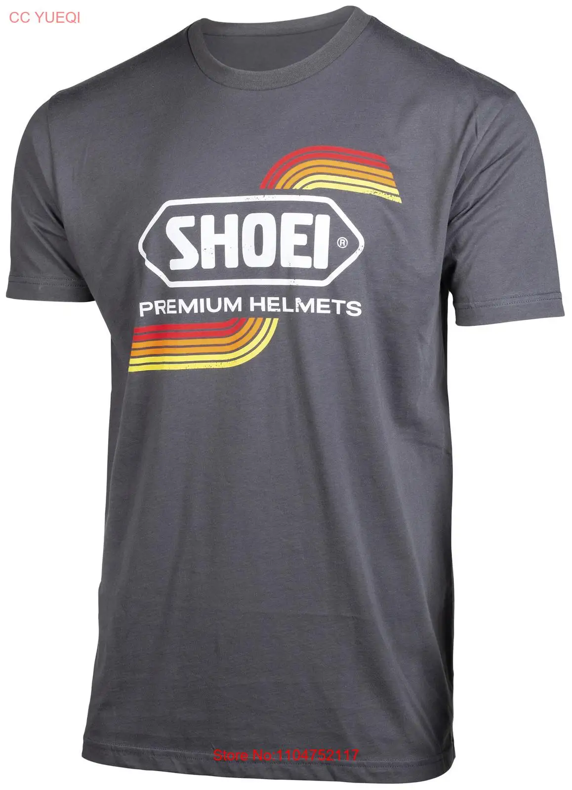 Men'S Fashion Xxl - Винтажная футболка Shoei X, большой серый