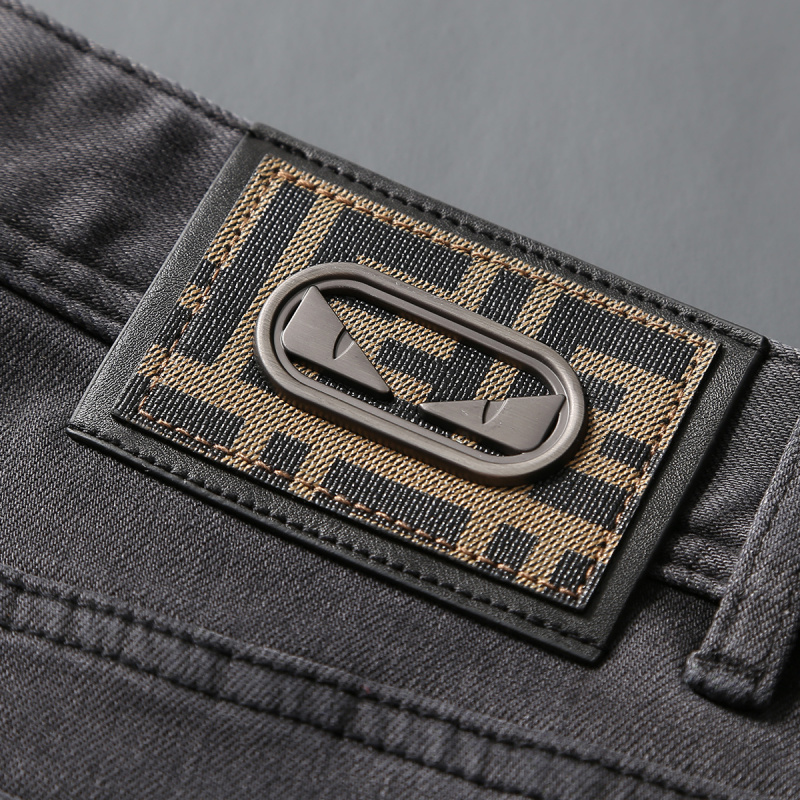 Осень 2021, новые модные бренд – обзор и цена Men'S Fashion Grey Jeans