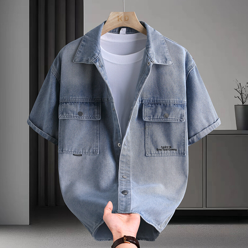 Мужская джинсовая рубашка, лет – обзор и цена Mens Fashion Denim
