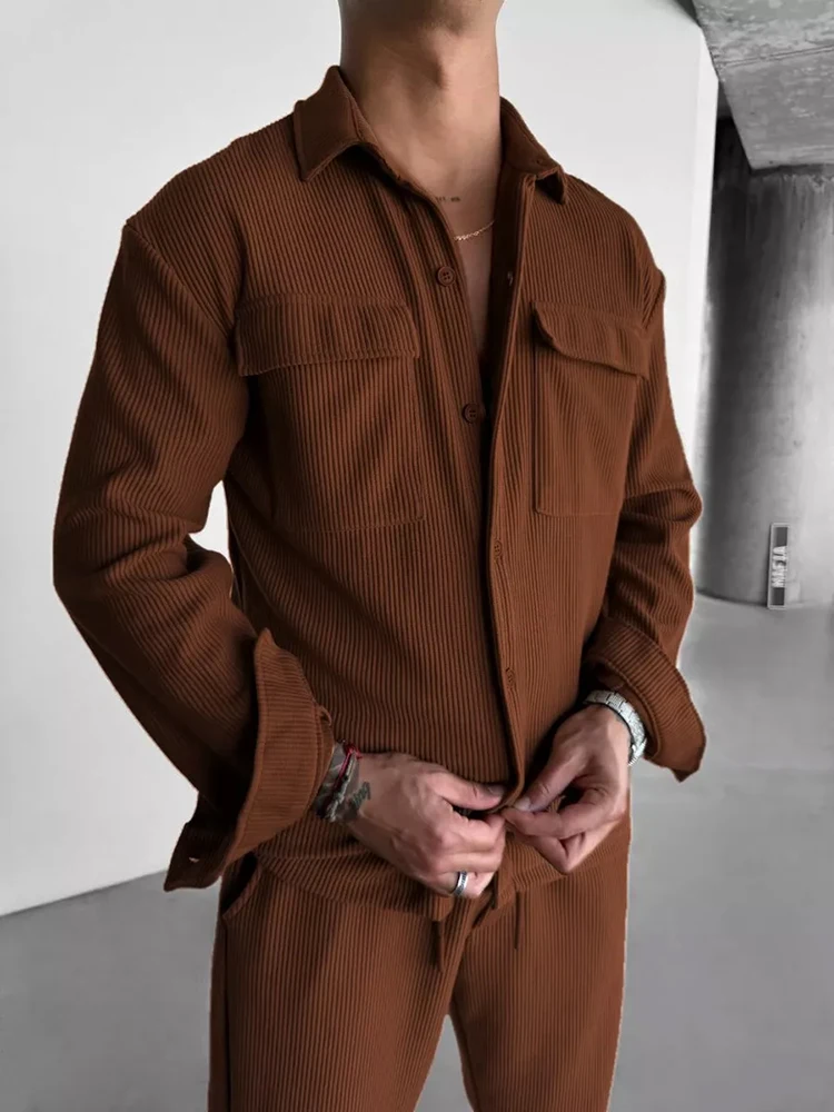 Весна 2025 года, повседневные  – обзор и цена Corduroy Jacket Men