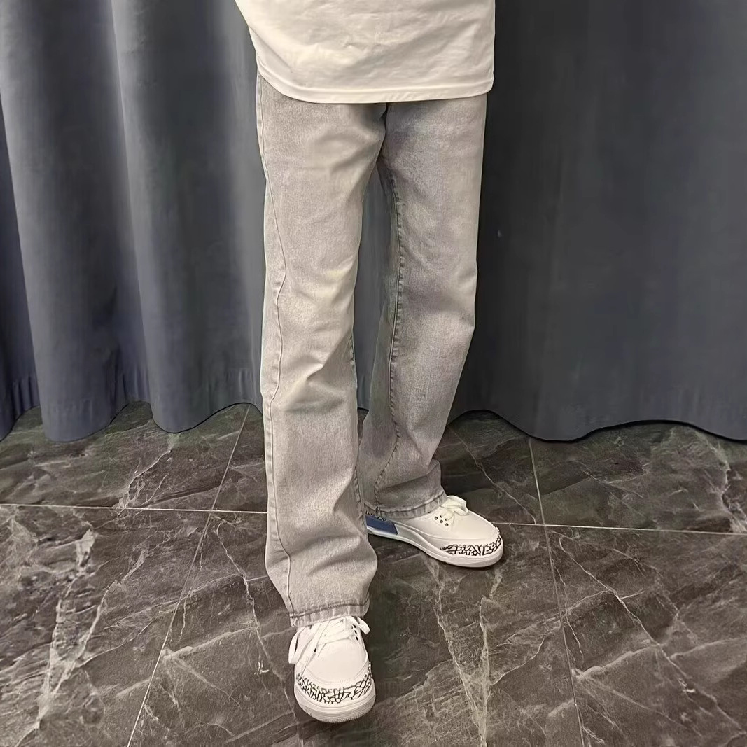 Американские винтажные новые м – обзор и цена Men'S Fashion Grey Jeans
