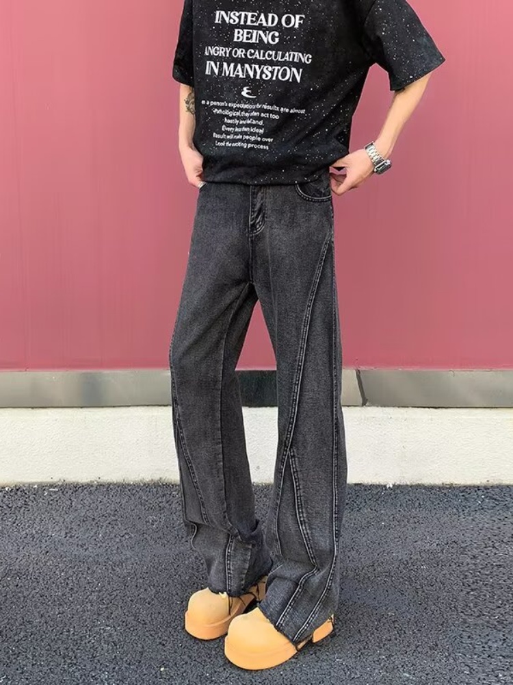 Мужские джинсы Y2K 2026: модны – обзор и цена Men'S Fashion Grey Jeans