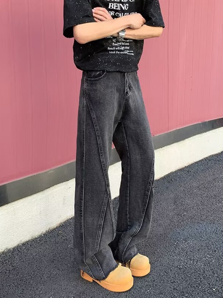 Мужские джинсы Y2K 2026: модны – обзор и цена Men'S Fashion Grey Jeans