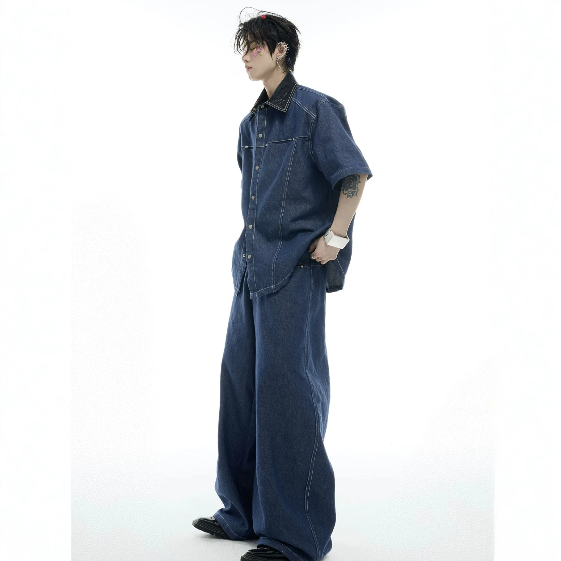 Летний мужской джинсовый компл – обзор и цена Mens Fashion Denim
