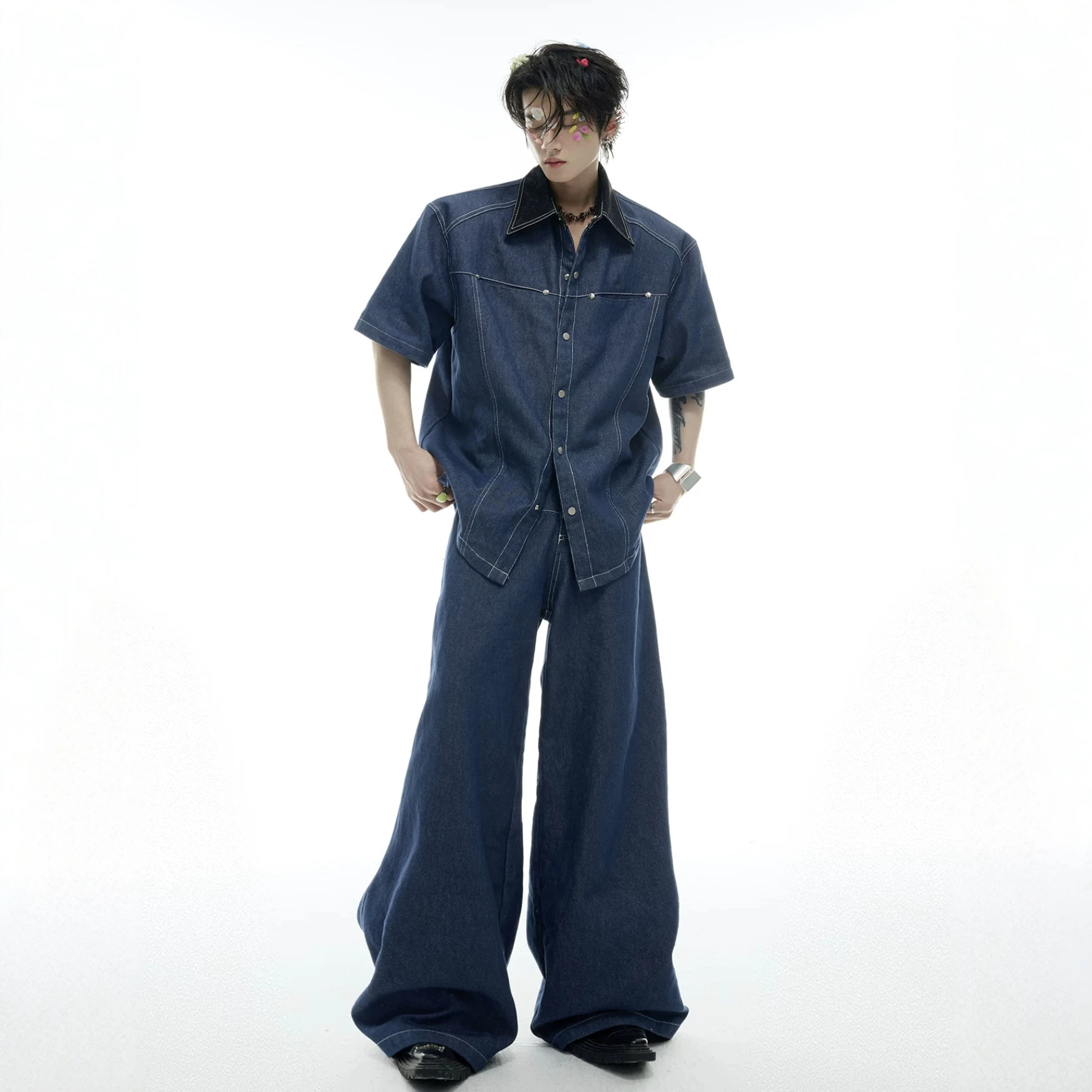 Летний мужской джинсовый компл – обзор и цена Mens Fashion Denim