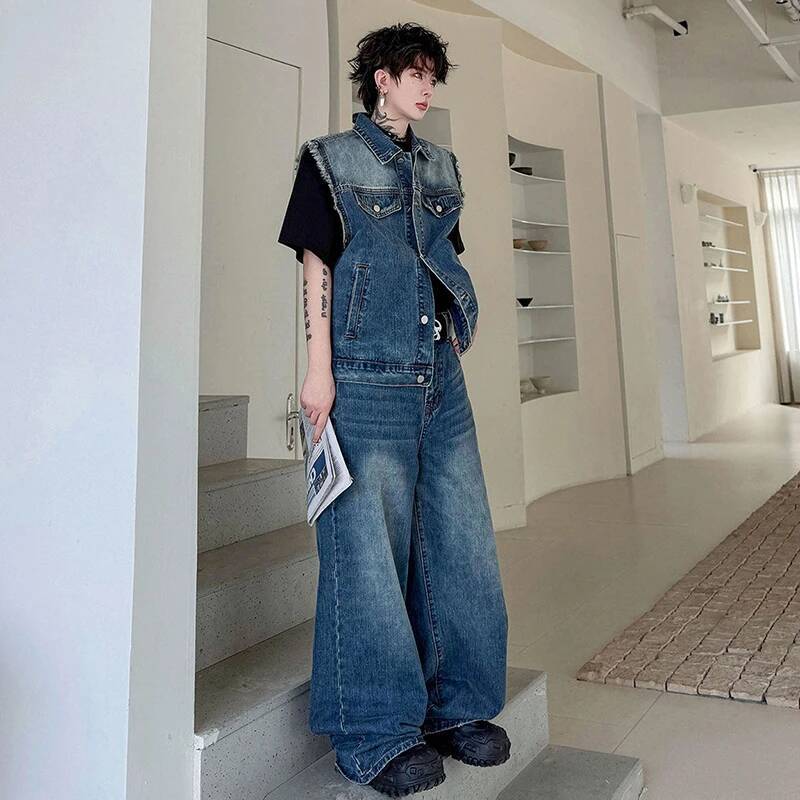LUZHEN 2026 Летний джинсовый к – обзор и цена Mens Fashion Denim