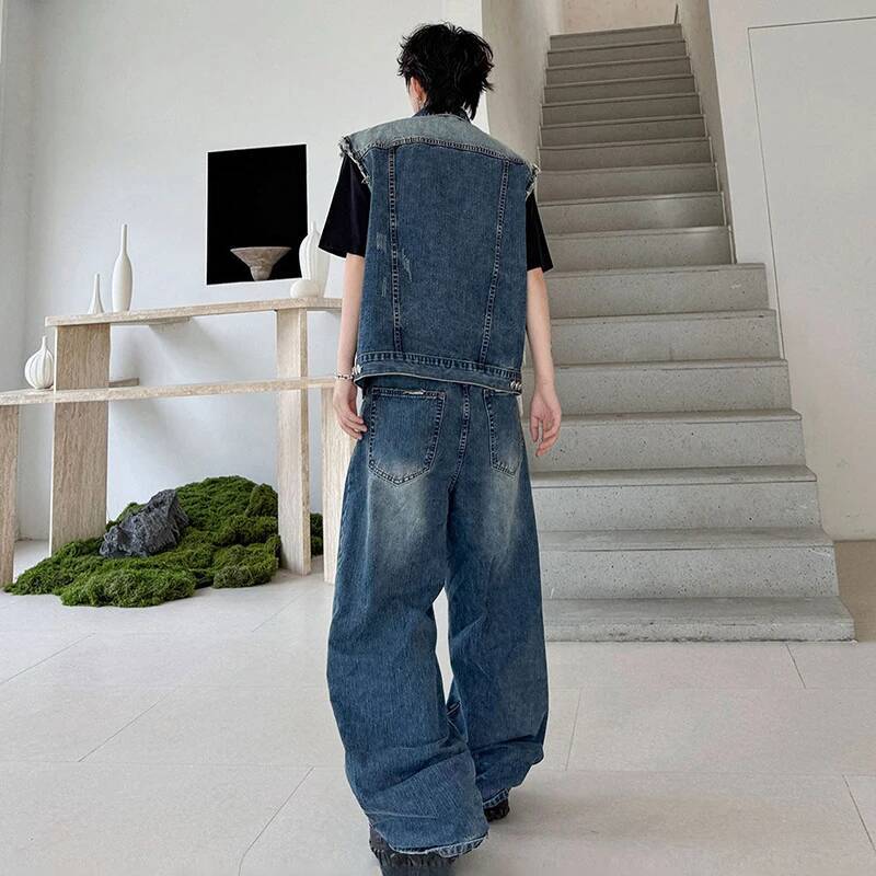 LUZHEN 2026 Летний джинсовый к – обзор и цена Mens Fashion Denim