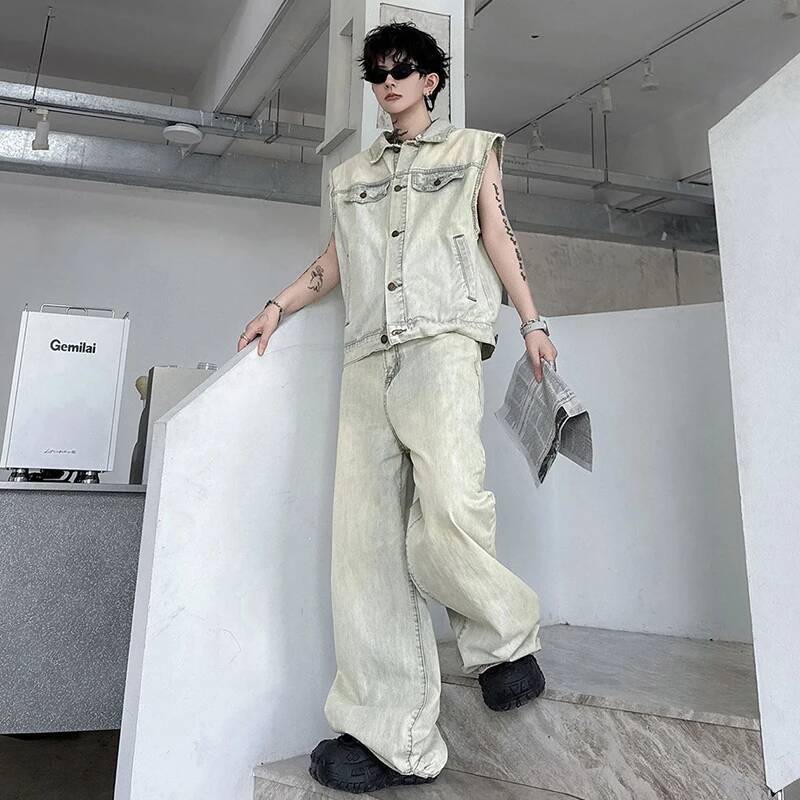 LUZHEN 2026 Летний джинсовый к – обзор и цена Mens Fashion Denim