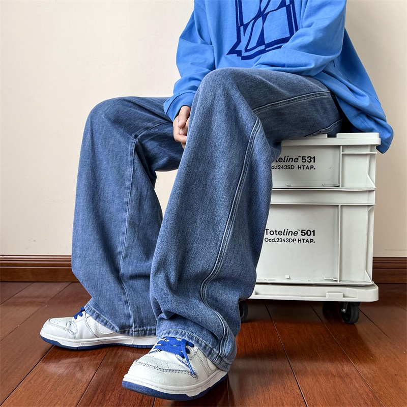 Новые корейские модные мужские – обзор и цена Men'S Fashion Grey Jeans