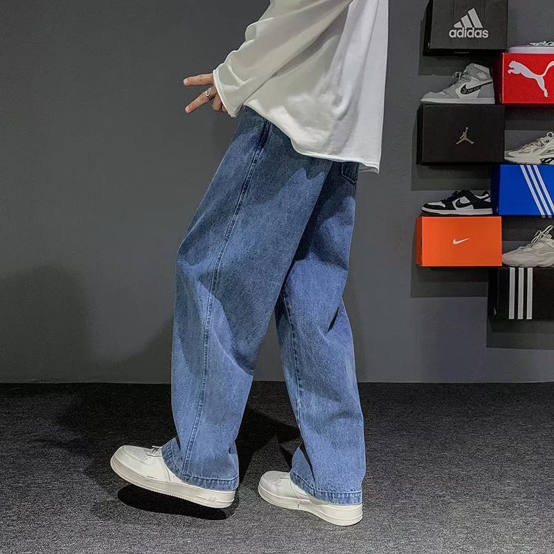 Новые корейские модные мужские – обзор и цена Men'S Fashion Grey Jeans