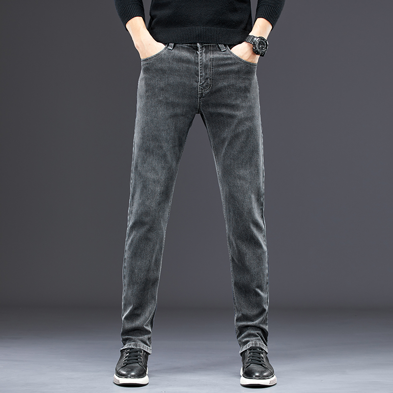 Мужские облегающие джинсы, Нов – обзор и цена Men'S Fashion Grey Jeans