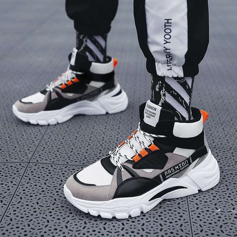 Кроссовки Hightop мужские, спо – обзор и цена Men'S Fashion Grey Jeans
