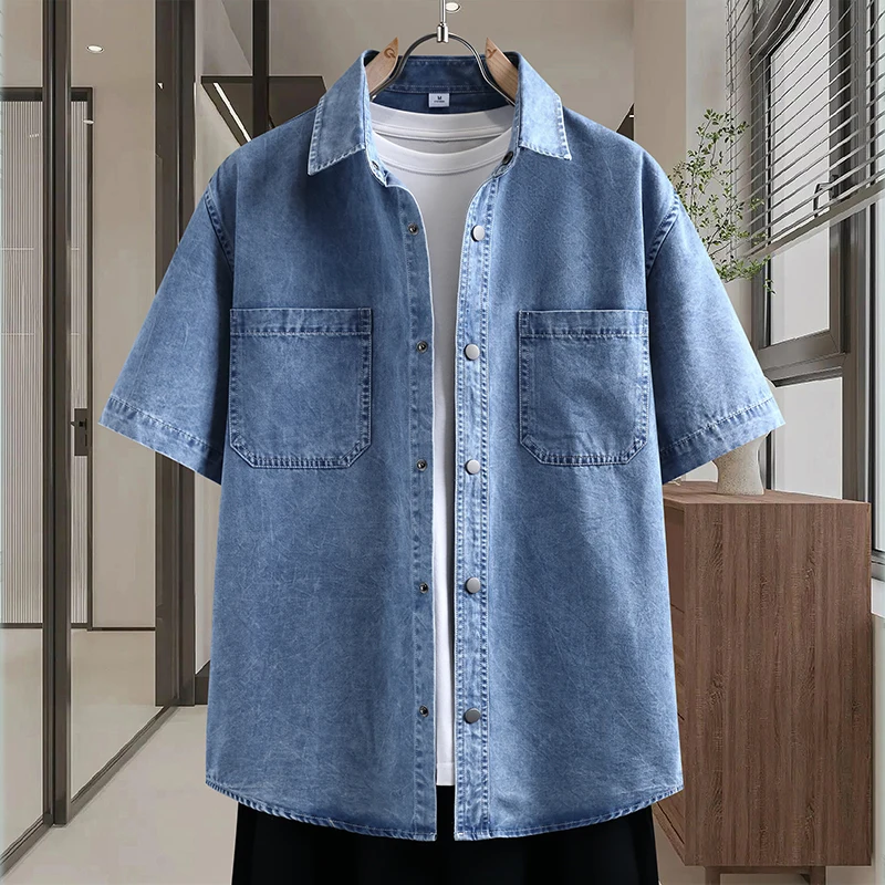 Мужская тонкая джинсовая рубаш – обзор и цена Mens Fashion Denim