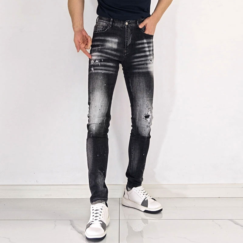 Мужские джинсы Y2K в стиле хип – обзор и цена Men'S Fashion Grey Jeans
