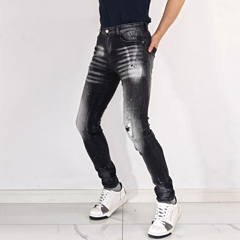 Мужские джинсы Y2K в стиле хип – обзор и цена Men'S Fashion Grey Jeans