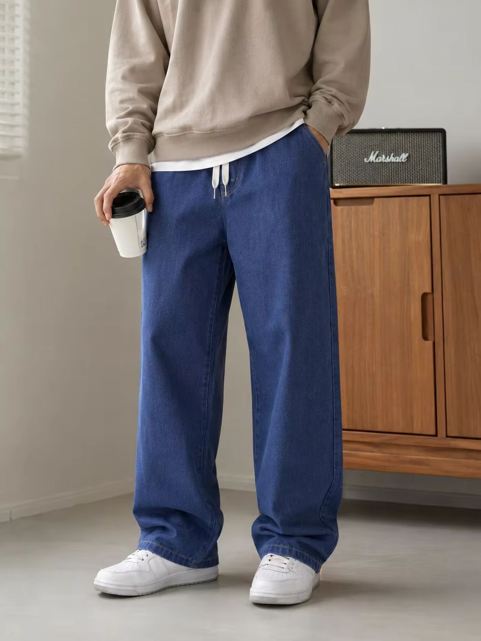 Мужские повседневные свободные – обзор и цена Men'S Fashion Grey Jeans