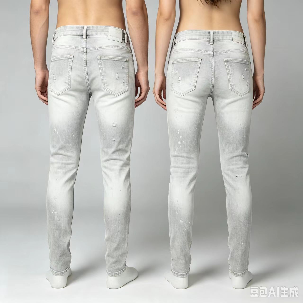 Дизайнерские джинсы Y2K для му – обзор и цена Men'S Fashion Grey Jeans