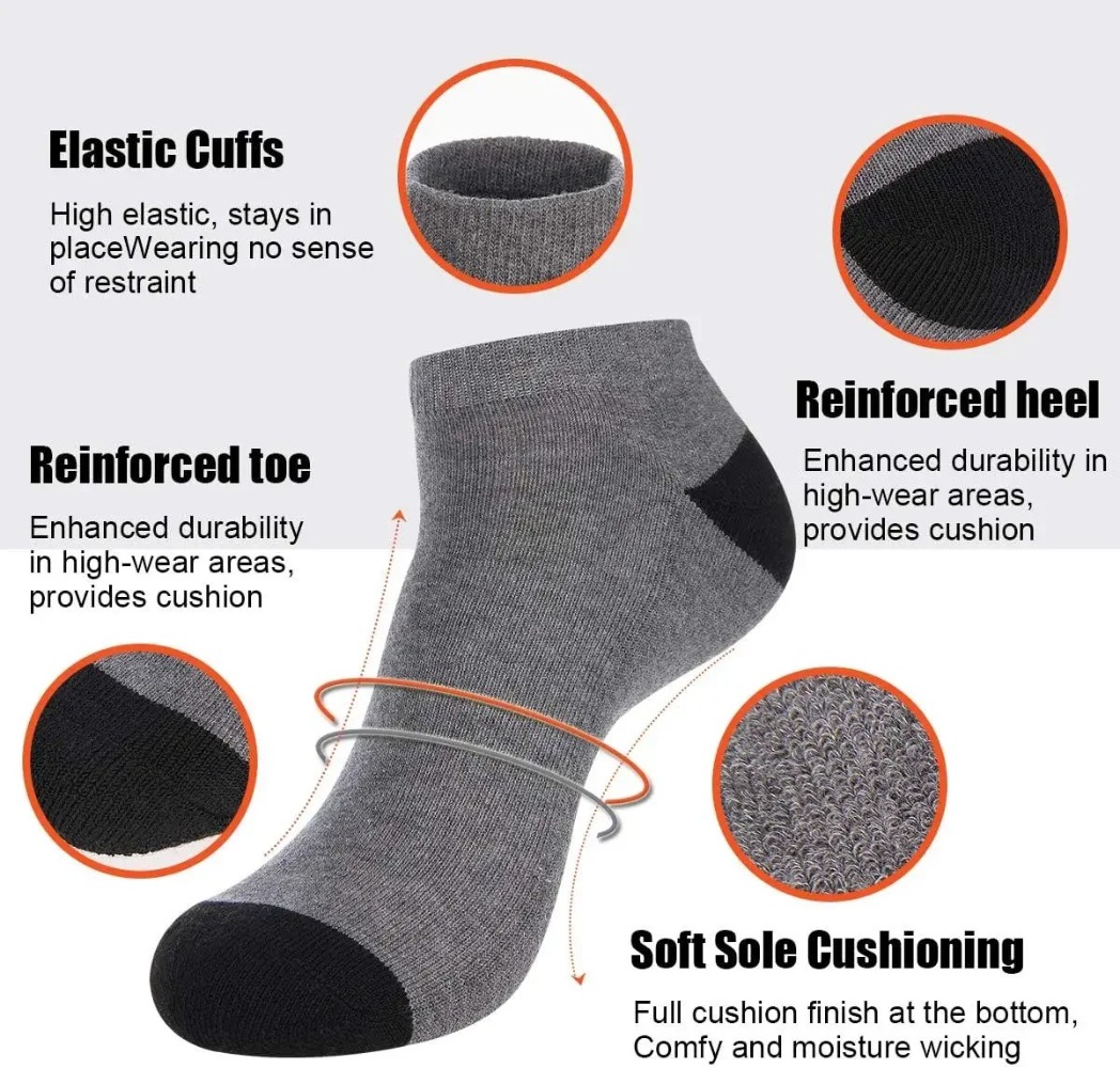 1-10 пар дышащих мужских летни – обзор и цена Socks Ankle Men