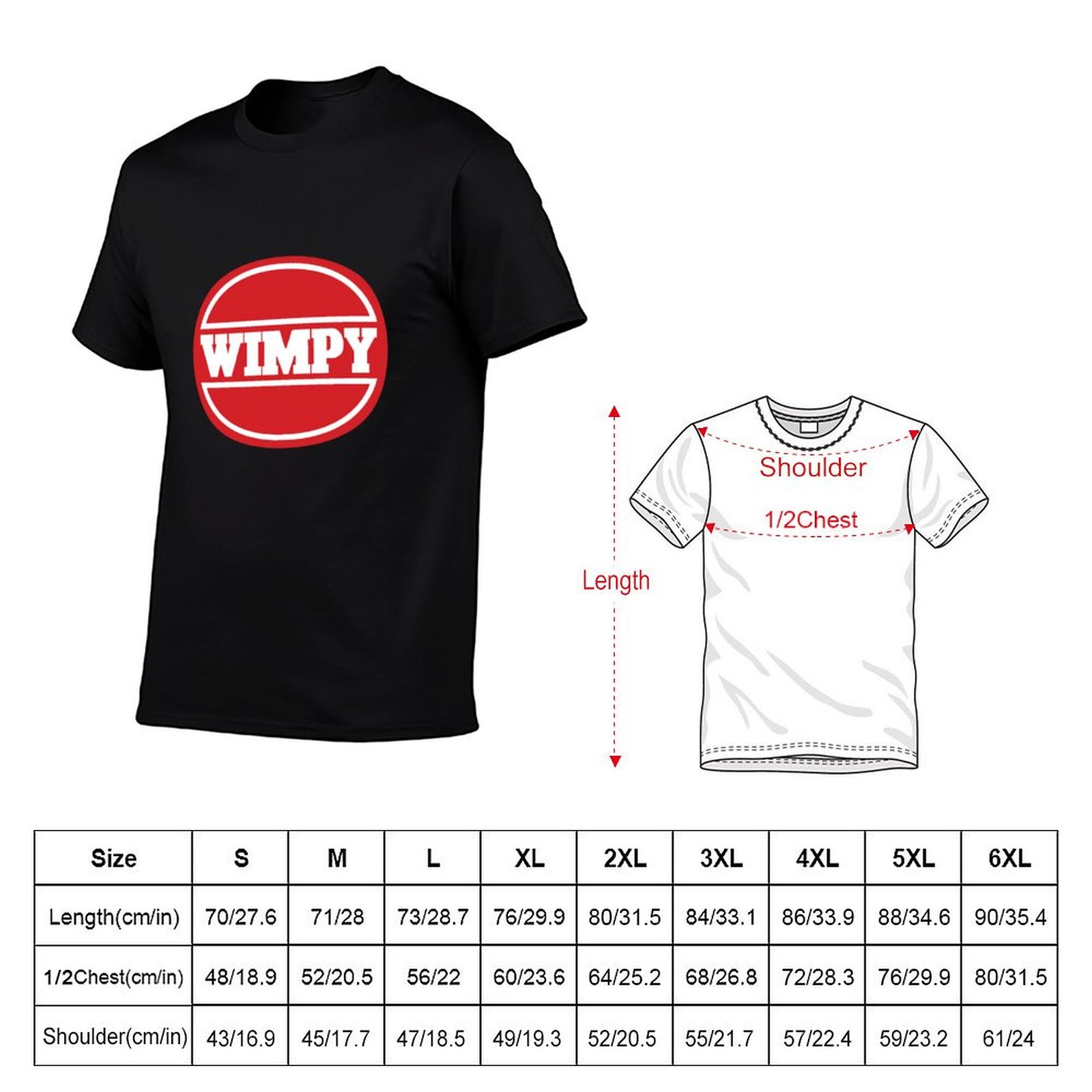 Футболка с принтом Wimpy' (196 – обзор и цена Men'S Fashion 1960S