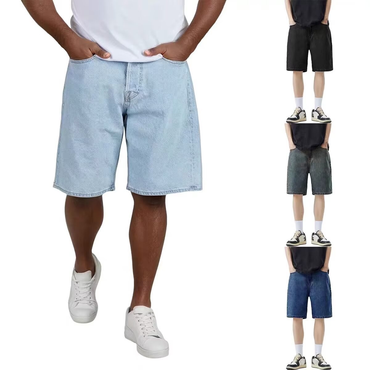 Новые мужские джинсовые шорты  – обзор и цена Mens Fashion Denim