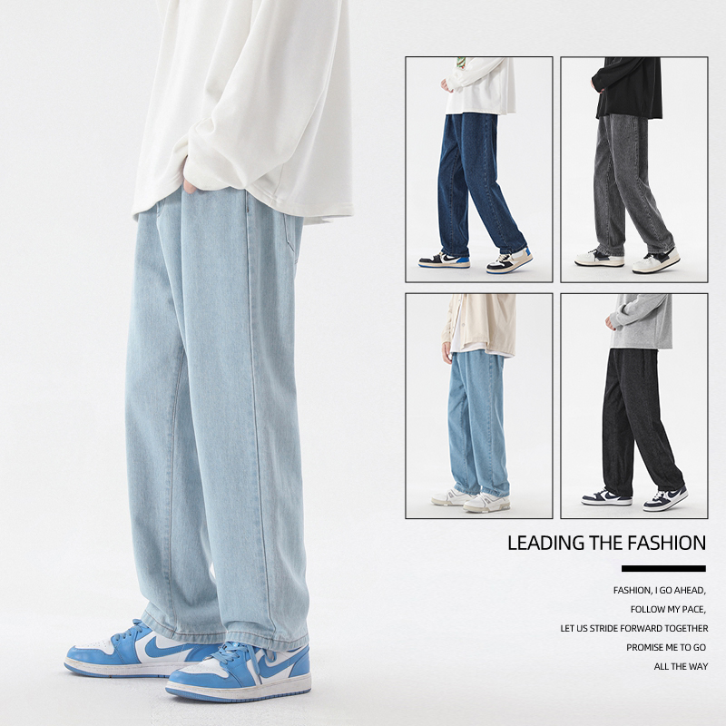 Новинка 2023, модные мужские п – обзор и цена Men'S Fashion Grey Jeans