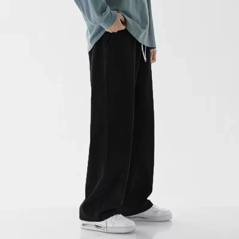 Уличная одежда в корейском сти – обзор и цена Men'S Fashion Grey Jeans
