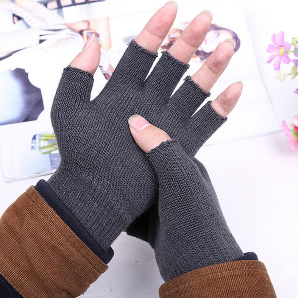 Зимние теплые эластичные вязан – обзор и цена Men'S Fashion Gloves