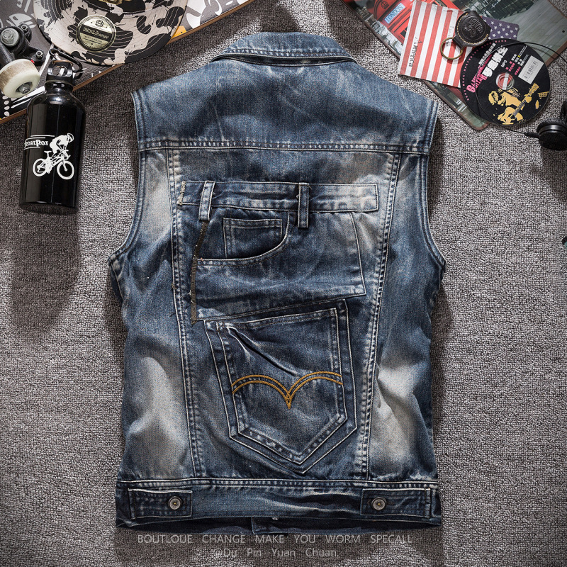 Новые модные мужские ретро-жил – обзор и цена Men'S Fashion Grey Jeans