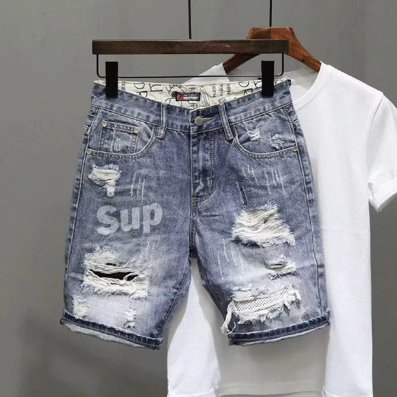 Шорты мужские рваные джинсовые – обзор и цена Mens Fashion Denim