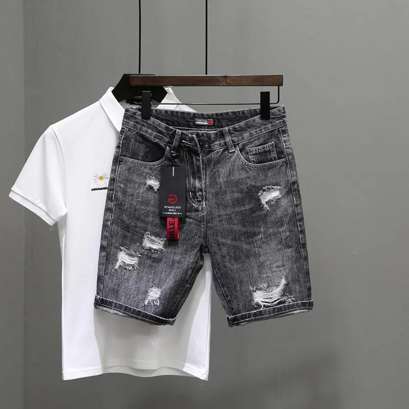 Шорты мужские рваные джинсовые – обзор и цена Mens Fashion Denim