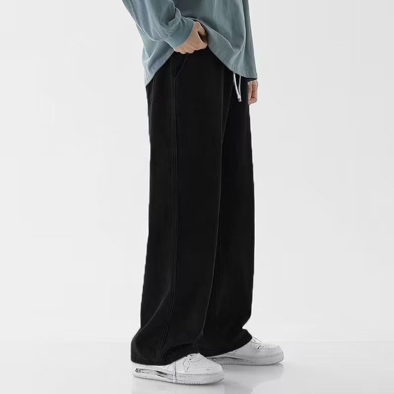 Корейские модные мужские мешко – обзор и цена Men'S Fashion Grey Jeans